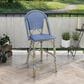 Furniture of America Ventura Patio Counter Chair in Natural, Blue and White (Set of 2), , large