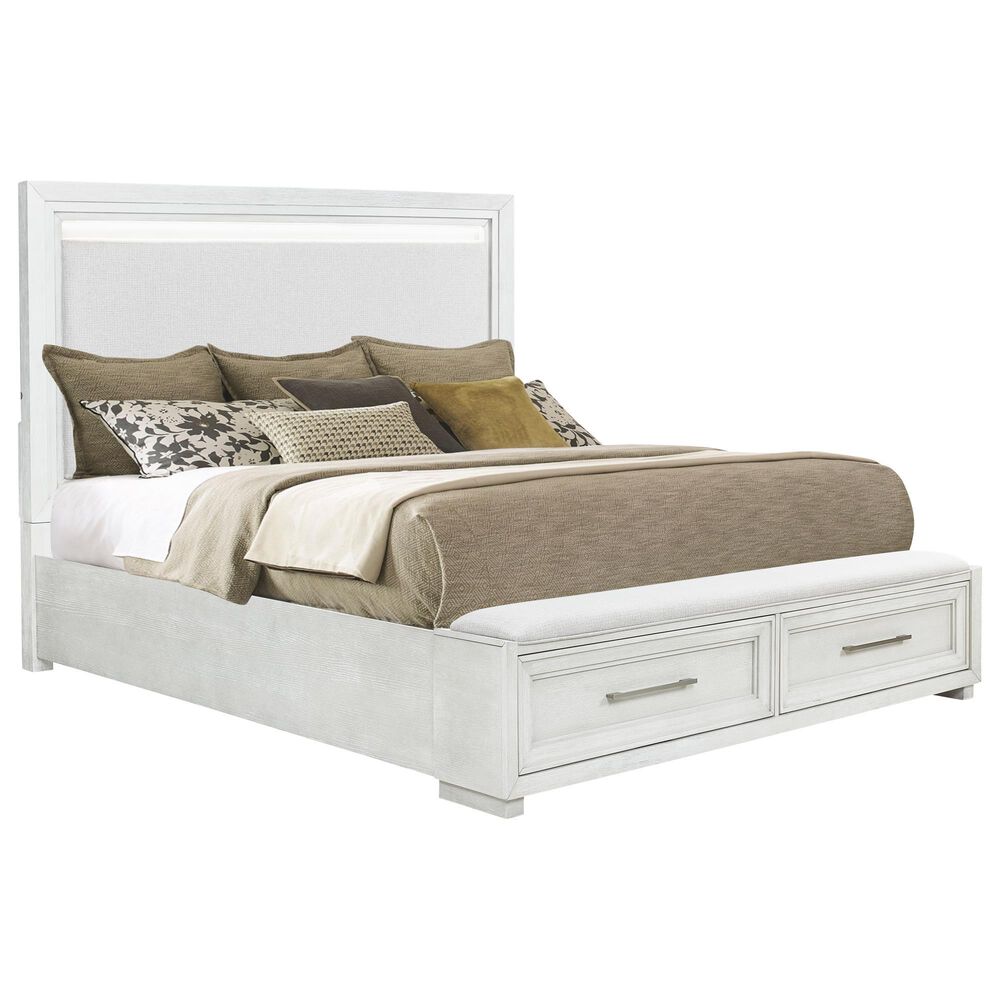 Sasha Lee 3-Piece King Storage Bedroom Set in Brushed White, , large