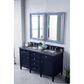 James Martin Vanities Brittany 60" Double Bathroom Vanity in Victory Blue with 3 cm Charcoal Soapstone Quartz Top, , large
