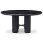Century Cadence Dining Table in Mocha and Antique Brass Accents - Table Only, , large