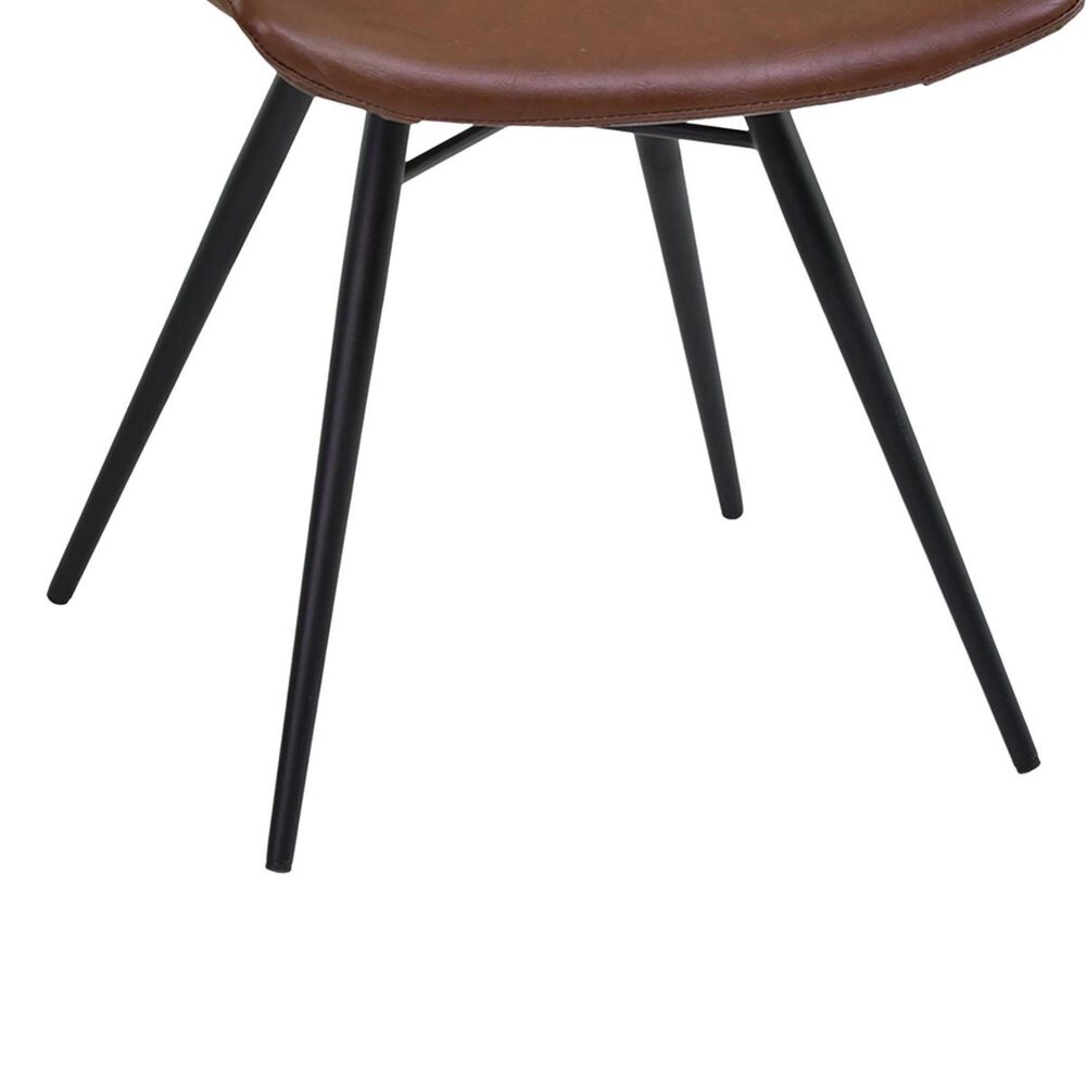 Blue River Zurich Dining Chair in Matte Black and Vintage Coffee &#40;Set of 2&#41;, , large