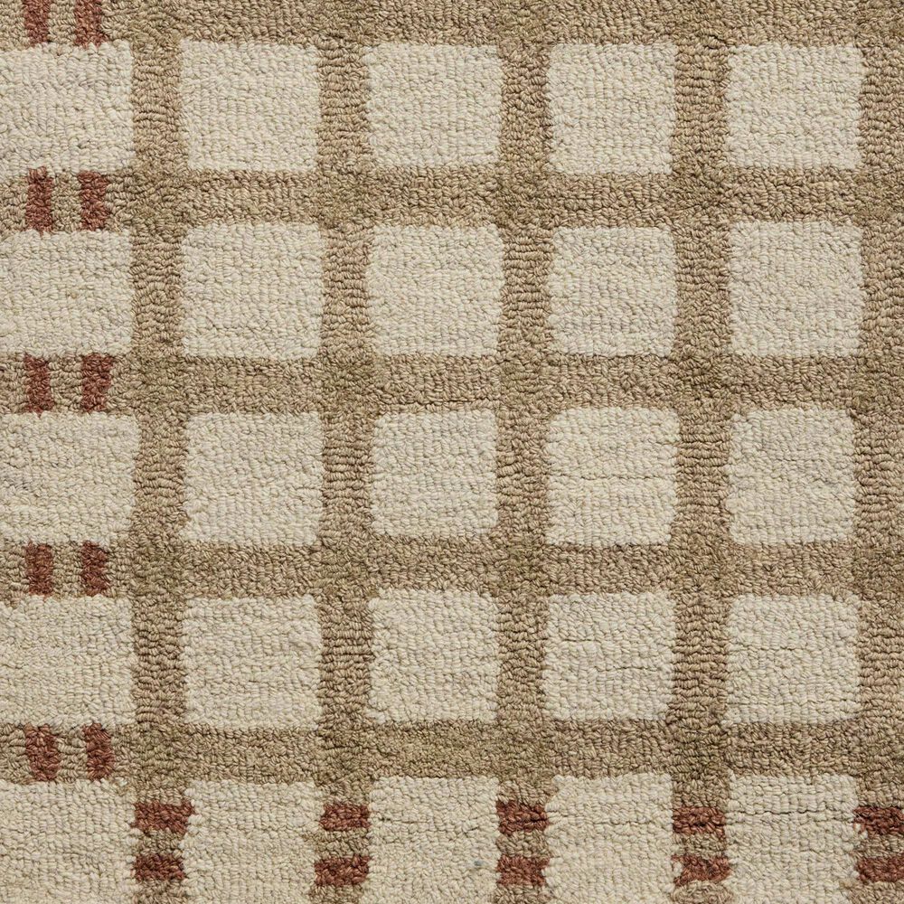 Loloi Waylon Natural and Rust 2&#39;6&quot; x 7&#39;6&quot; Runner, , large