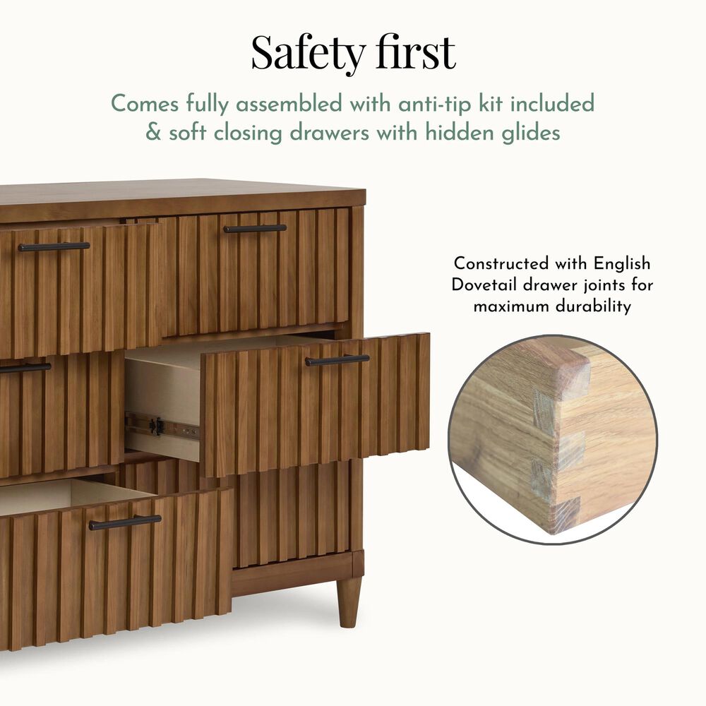 Evolur Flynn 2-Piece Crib and Dresser in Sedona, , large