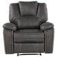 Steve Silver Katrine Manual Recliner in Charcoal, , large