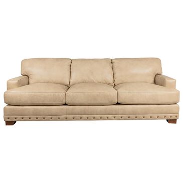 Hickorycraft 100" Stationary Leather Sofa in Sutton, , large