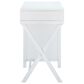 Linon Home Decor Peggy Side Storage Desk in White, , large