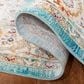 Safavieh Aria ARA116M 5"1" x 7"6" Blue and Ivory Area Rug, , large