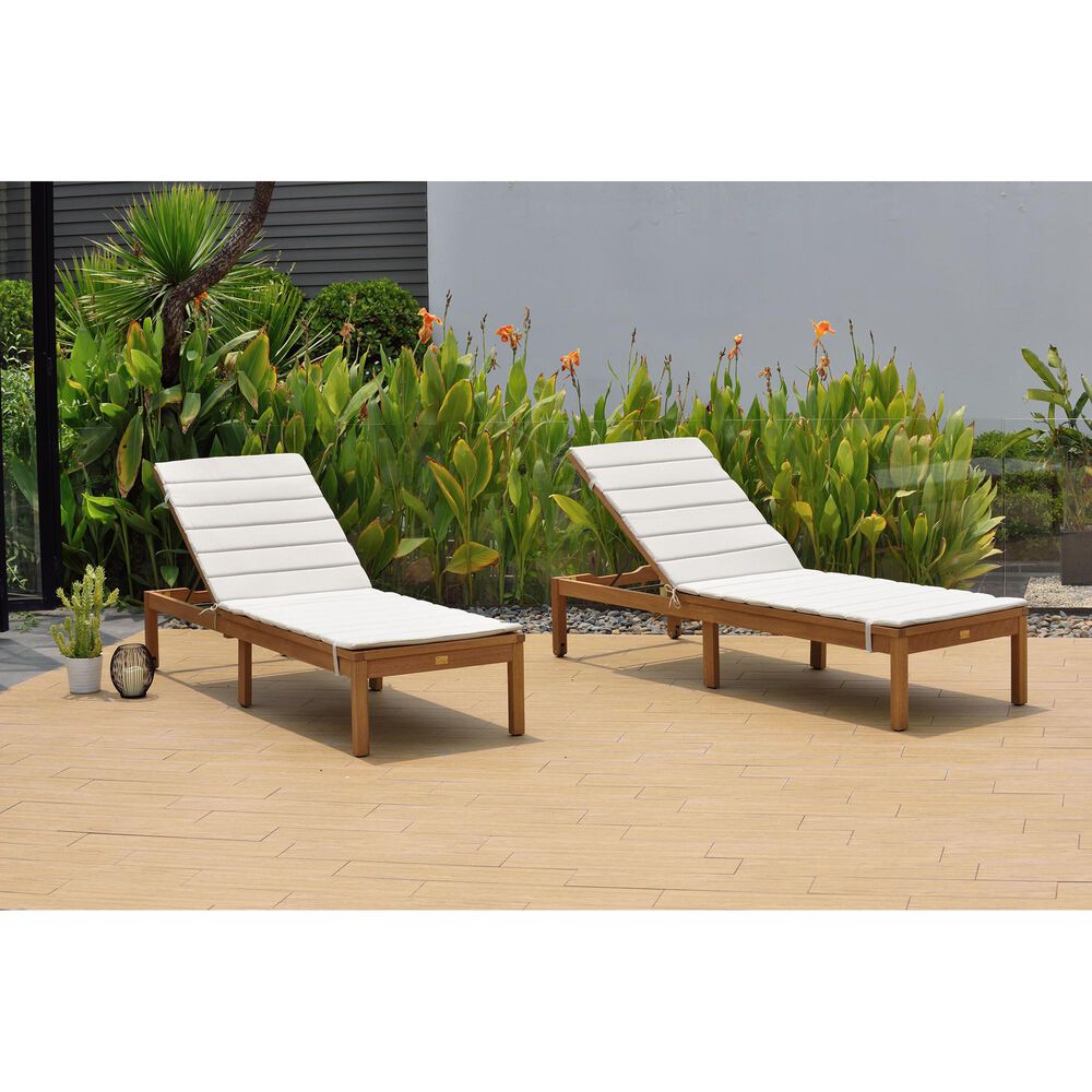 Amazonia Louisiana Patio Chaise Lounger in Brown &#40;Set of 2&#41;, , large