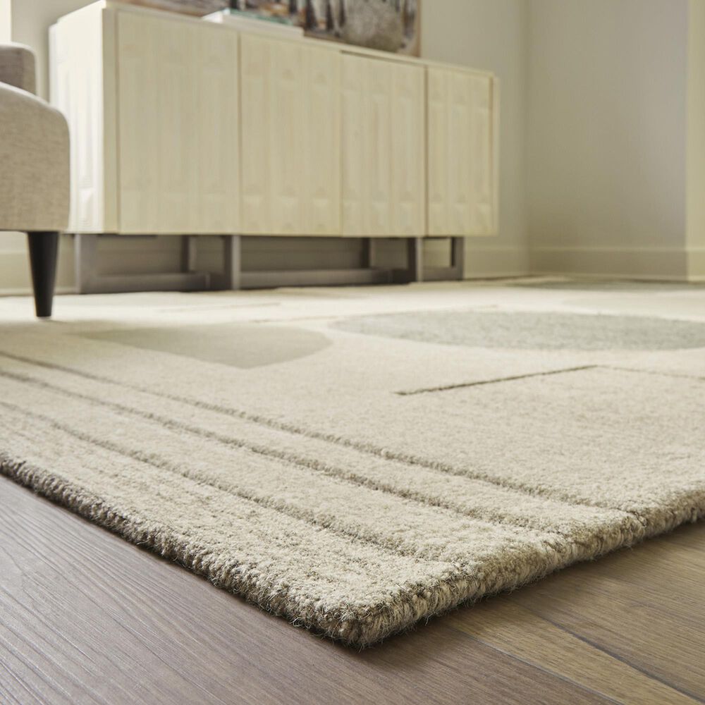 Ashley Dallane 8&#39; x 10&#39; Linen, Blue and Green Area Rug, , large