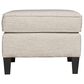 Bernhardt Addison Ottoman in White and Cream, , large
