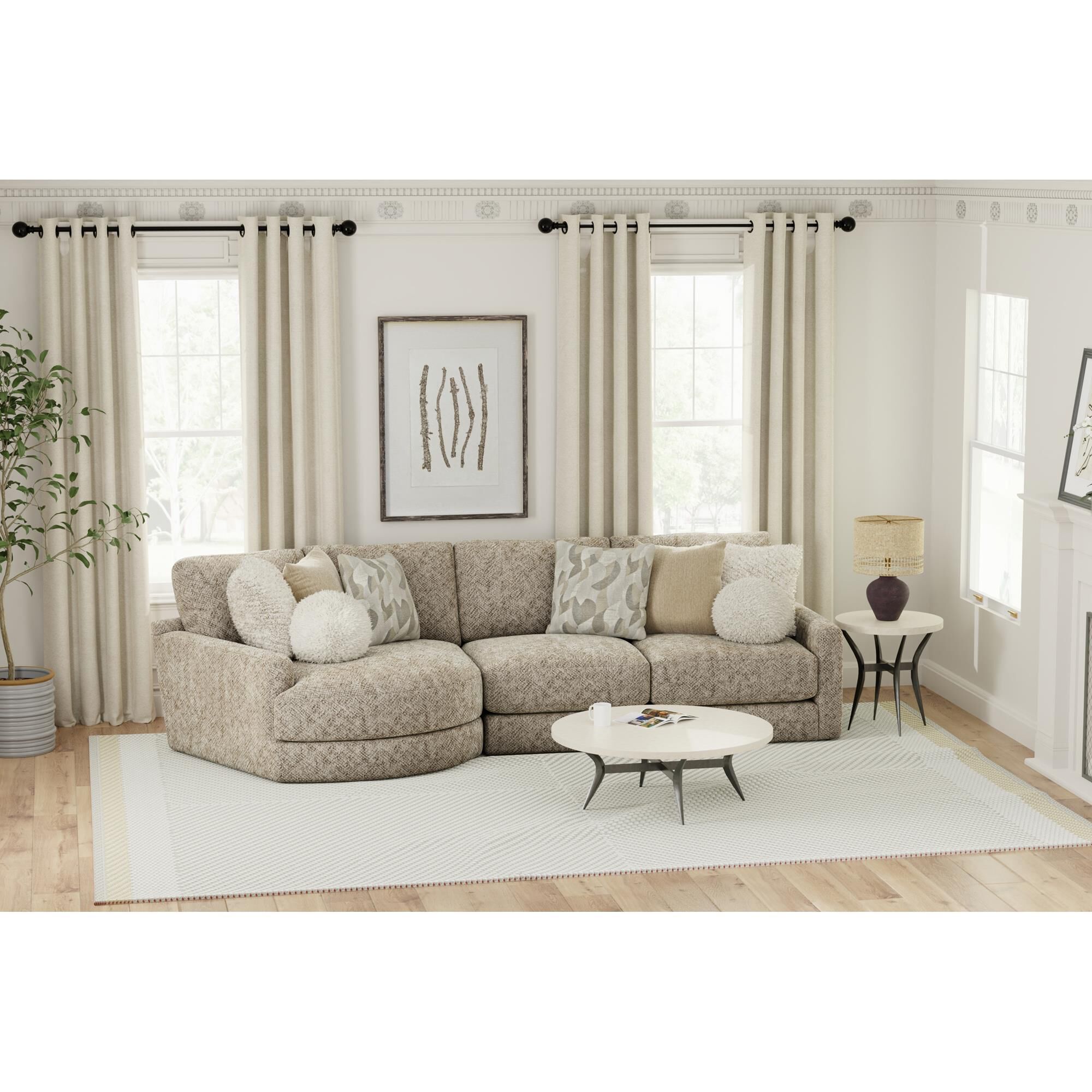 Hartsfield Turner 2-Piece Stationary Left Facing Sectional with