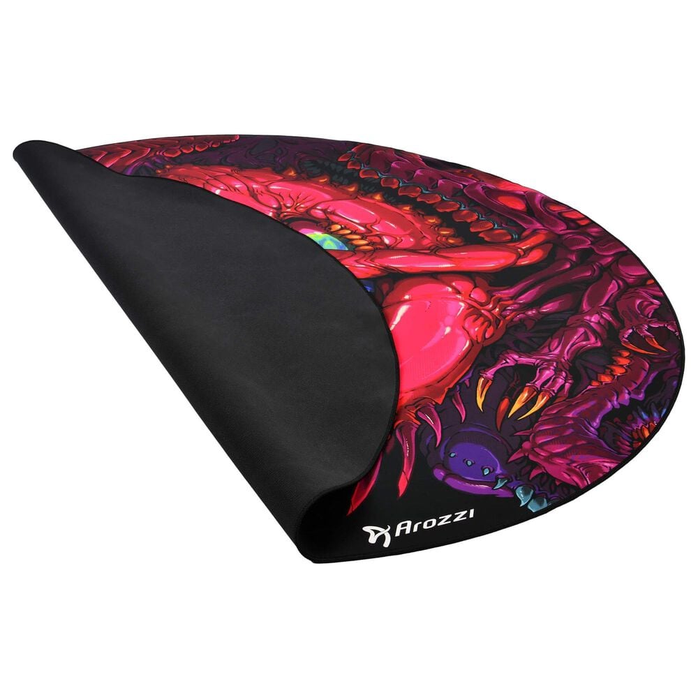 Arozzi Zona Microfiber Noise Dampening and Scratch Protection Anti-Slip Chair Mat in Crawling Chaos, , large