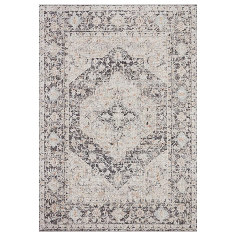 Loloi II Monroe 7"10" x 10" Charcoal and Multicolor Area Rug, , large