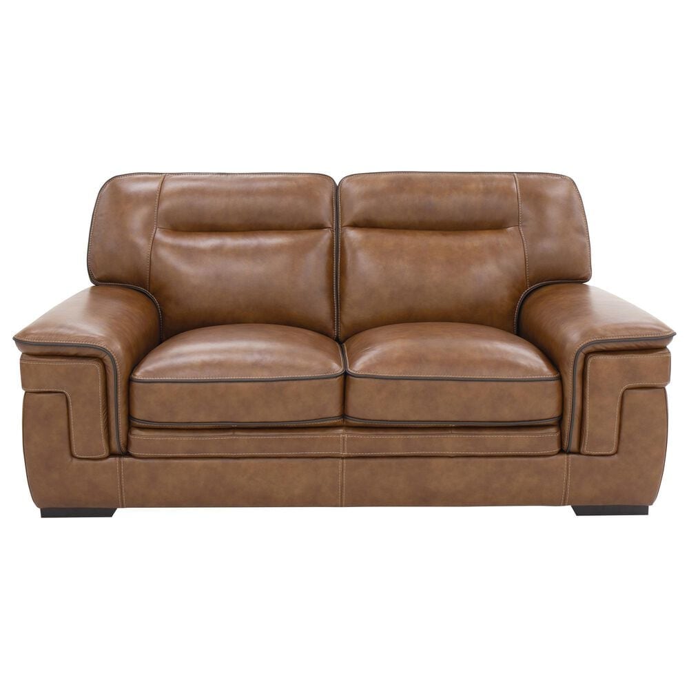 MotoMotion Gibson Stationary Loveseat in Venetian Honey, , large