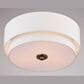 Vaxcel Burnaby 3-Light Semi-Flush Mount in Matte Brass, , large