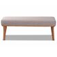 Baxton Studio Odessa Dining Bench in Walnut Brown, , large