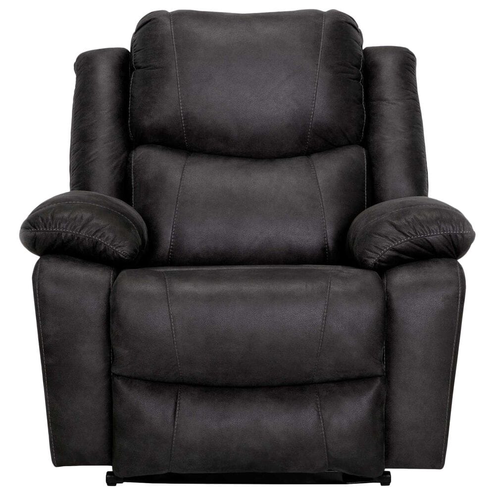 Moore Furniture Caesar Manual Oversized Rocker Recliner in Westview Slate, , large