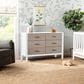 New Haus Radley 6-Drawer Dresser in White and Coastwood, , large