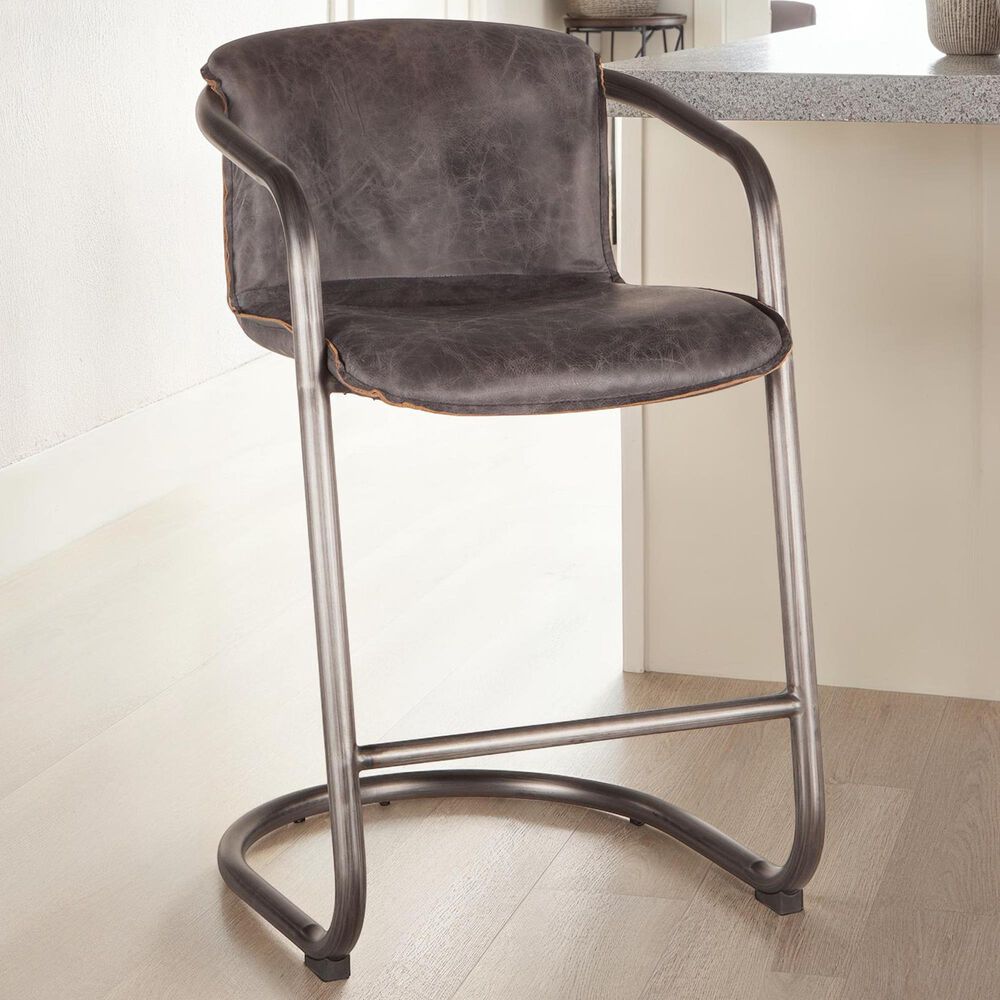 Home Trends &amp; Design Portofino 22" Counter Chair in Antique Zinc, , large