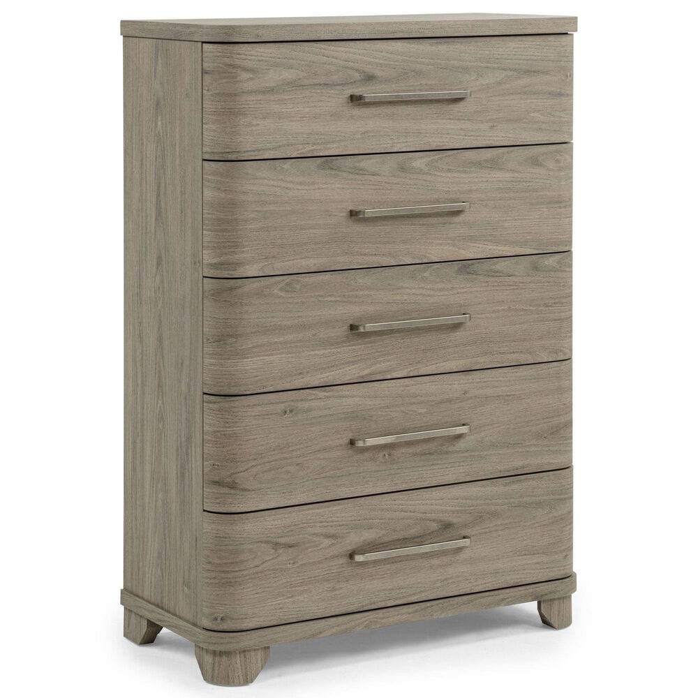 Crown Mark Veranda 5 Drawer Chest in Khaki, , large