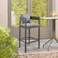 Armen Living Menorca Patio Bar Stool in Dark Gray, , large