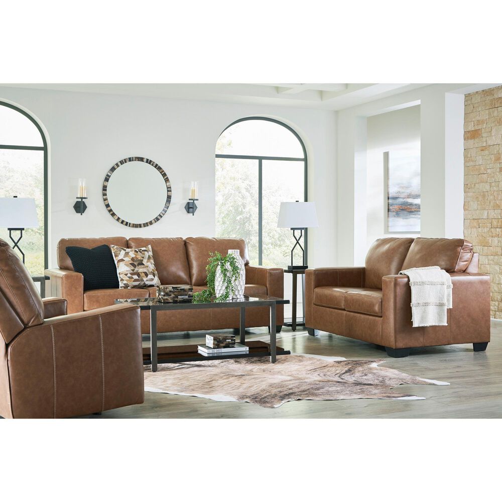 Ashley Bolsena Stationary Sofa and Rocker Recliner Set in Caramel, , large