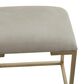 Maple and Jade Vanity Stool and Hidden Mirror in Light Gray and Gold, , large