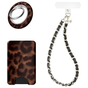 Velvet Caviar Gift Set with MagSafe Wallet, Grip Ring, Phone Charm in It Girl Leopard, , large