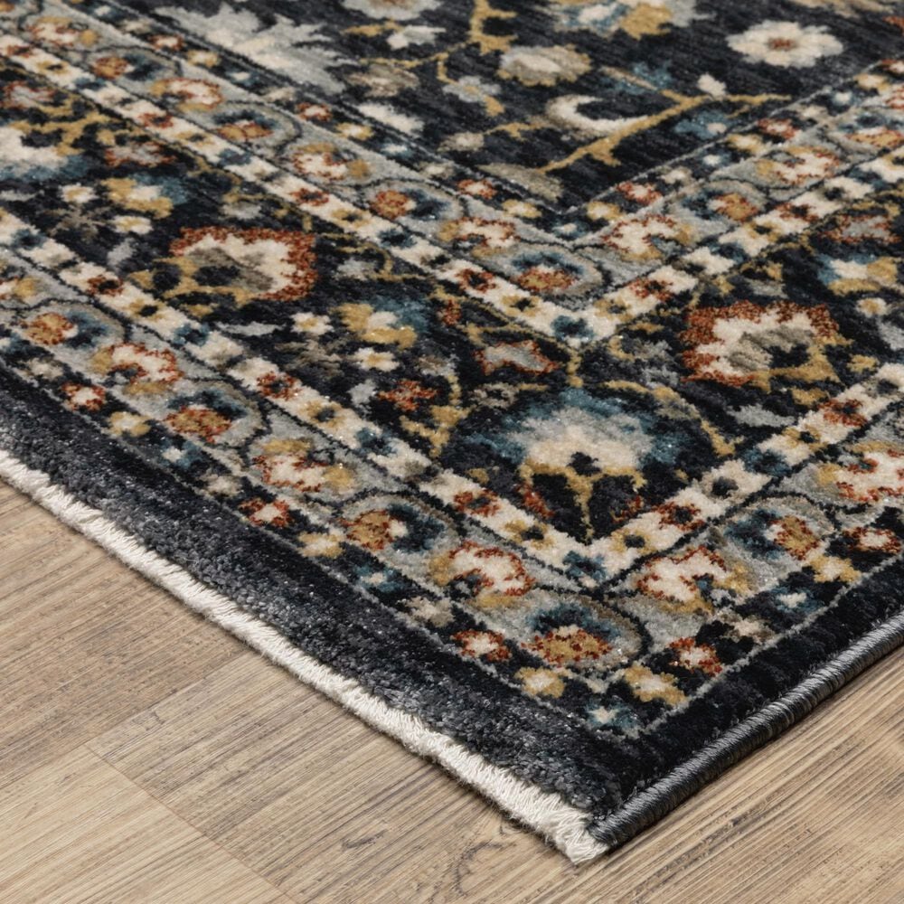 Oriental Weavers Eliana ELI04 Blue and Multicolor 2&#39;3&quot; x 7&#39;6&quot; Runner, , large
