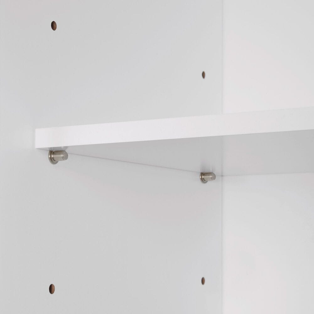 RiverRidge Home Brookfield 1-Door Floor Cabinet with Side Shelves in White, , large