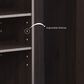 HOMLUX 42.1" Modern TV Stand Entertainment Center with 2-Door in Espresso, , large