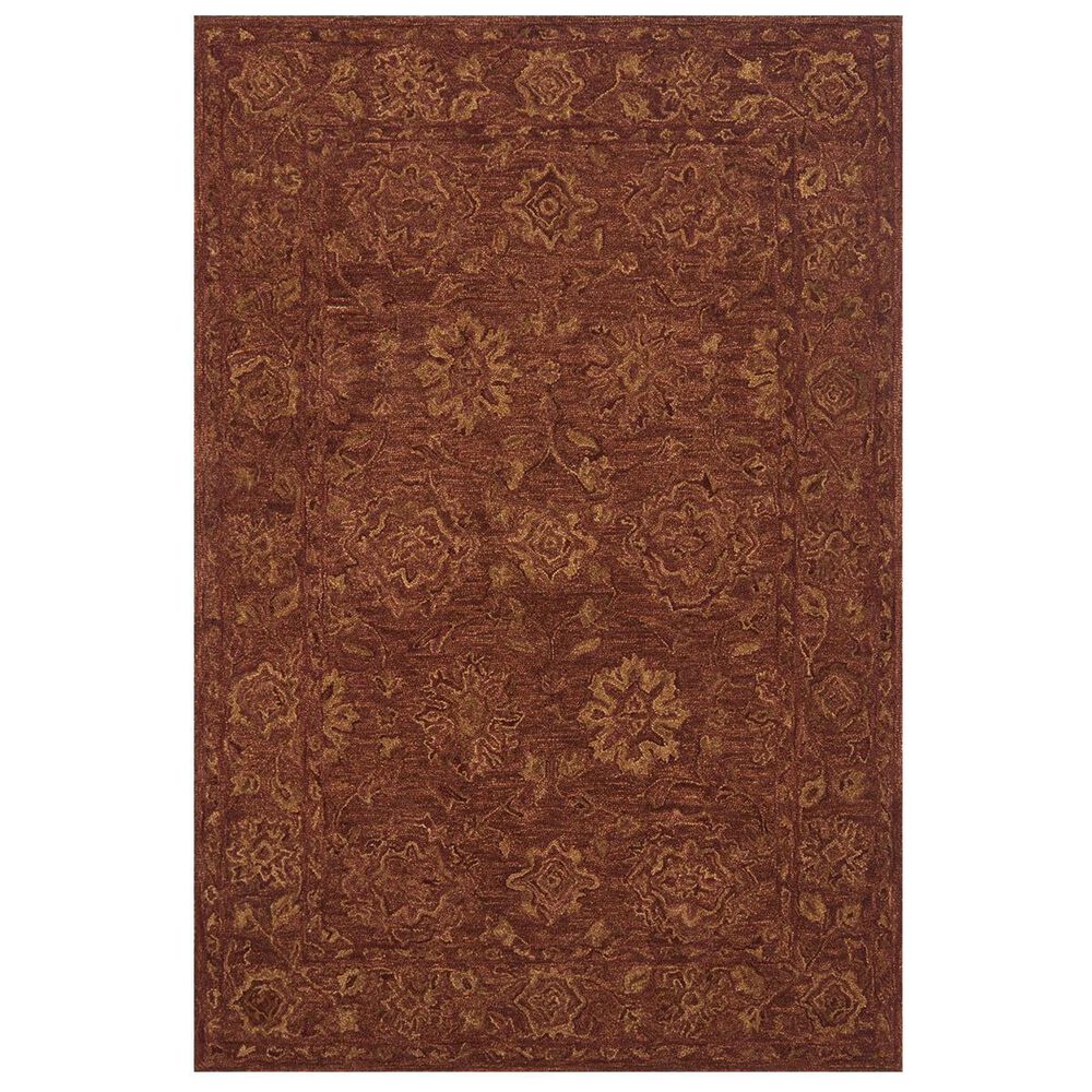 Loloi Hawthorne HV-04 5" x 7"6" Rust Area Rug, , large
