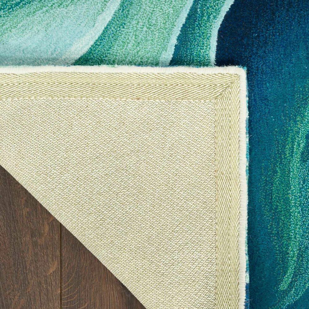 Nourison Prismatic Silver and Green 8&#39;6&quot; x 11&#39;6&quot; Area Rug, , large