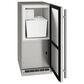 U-Line 15" Crescent Ice Maker in Stainless Steel, , large