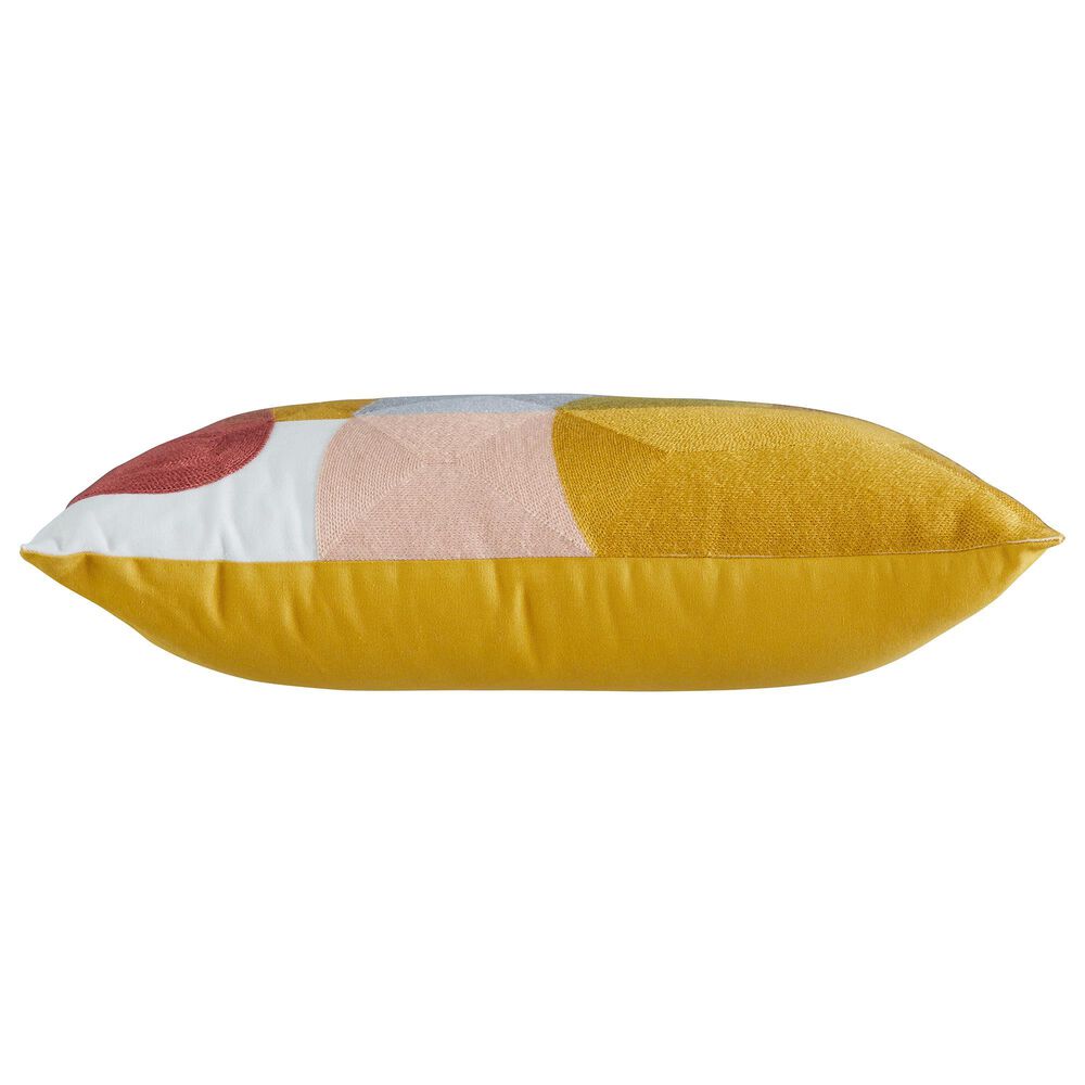 Ashley Varness 14&quot; x 22&quot; Lumbar Throw Pillow in Gold, Pink, Gray, Rust and White, , large
