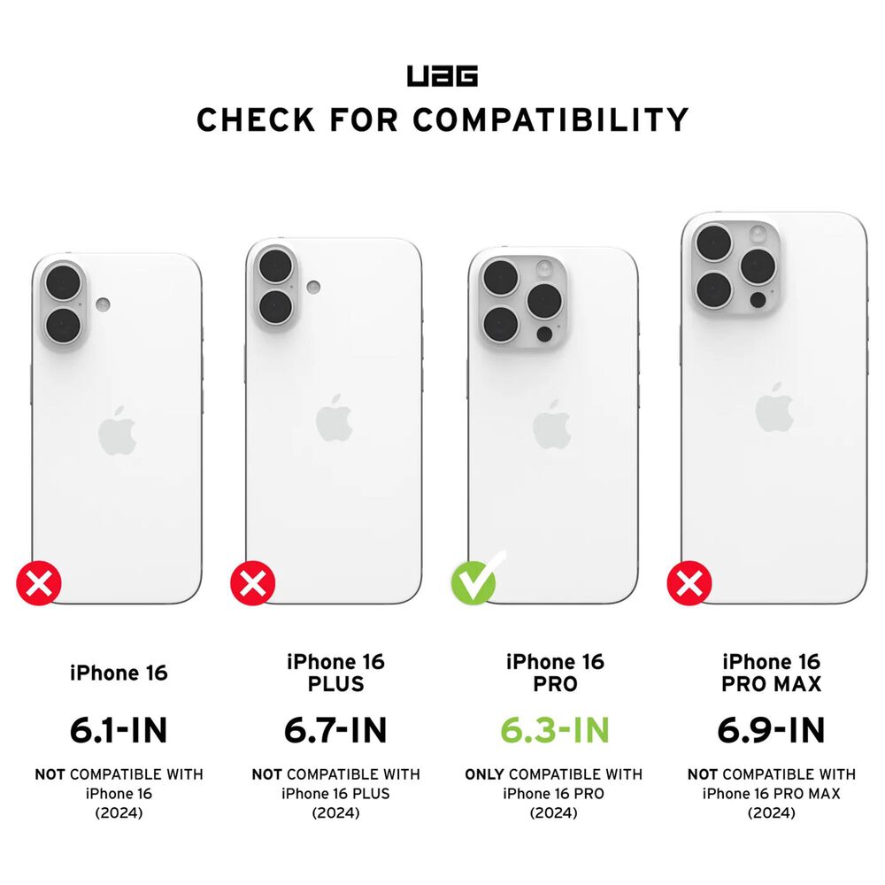 UAG Metropolis LT Series MagSafe Case for Apple iPhone 16 Pro in Kevlar Black, , large