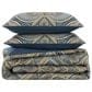Royal Court Messina 3-Piece Full/Queen Comforter Set in Navy and Gold, , large