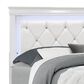 Global Furniture USA Pompei King Bed in Metallic White, , large