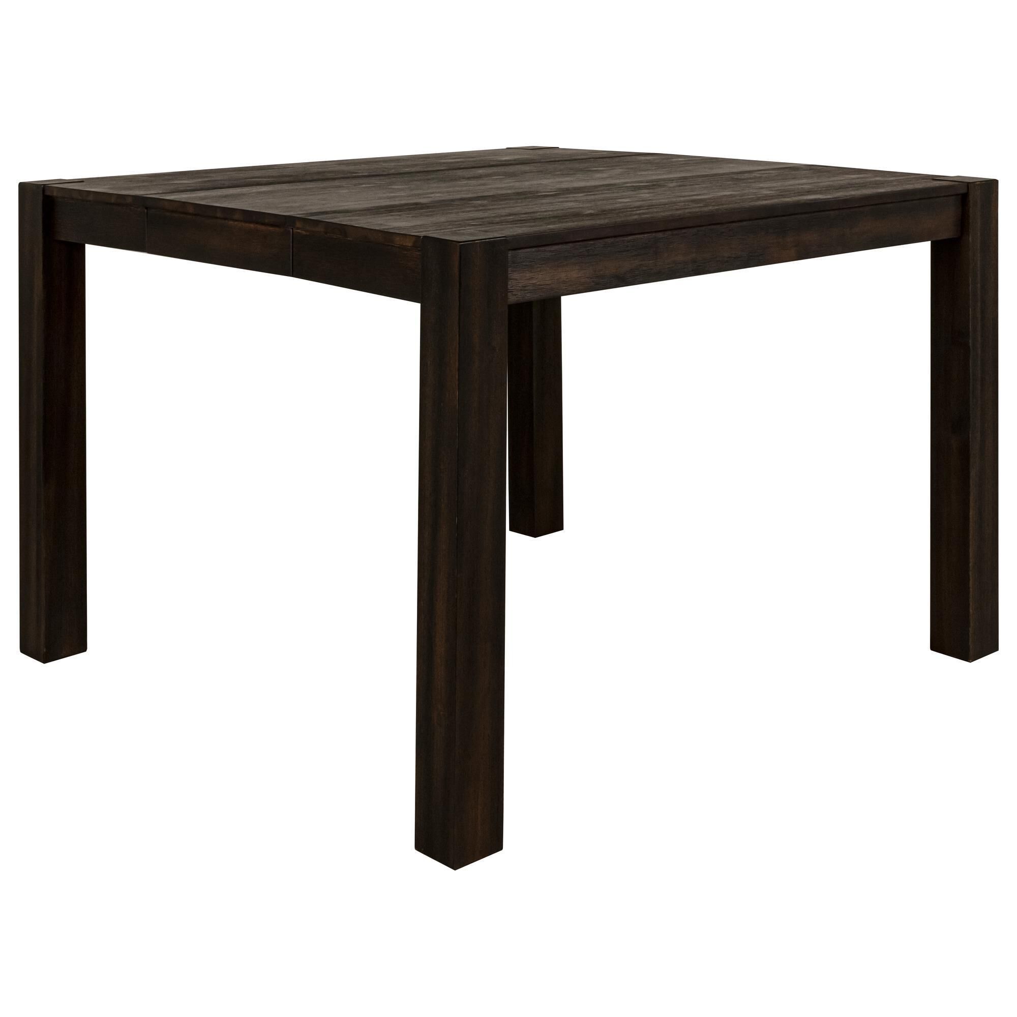 Frankfurt Furniture Rustic Counter Table in Brown Wire Brush