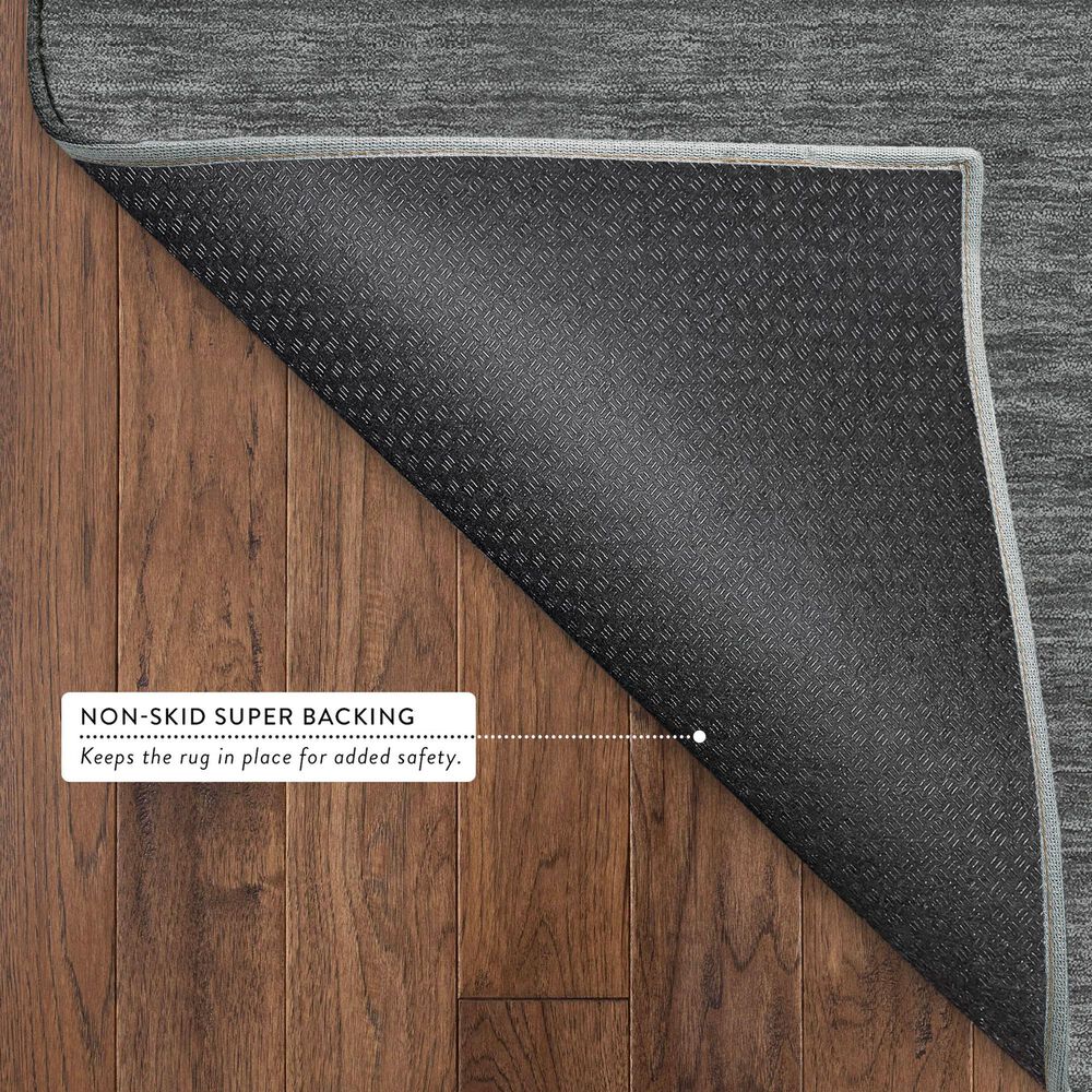 Dalyn Rug Company Soft Essentials Solid Graphite 1'8" x 2'6" Area Rug, , large