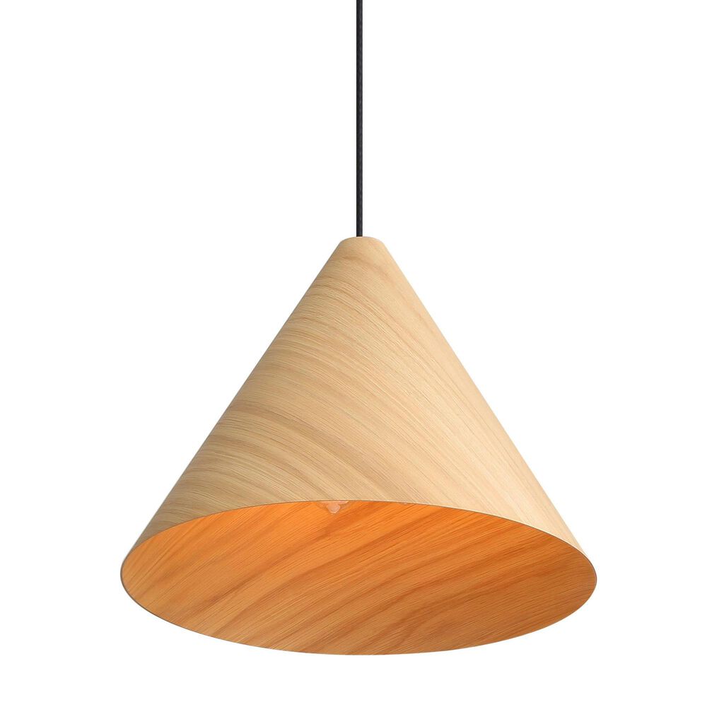 Golden Lighting Conique 2-Light Pendant in Light Walnut, , large