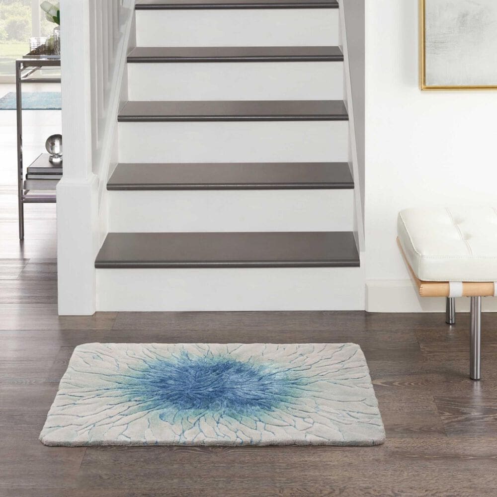 Nourison Prismatic Blue 2&#39; x 3&#39; Area Rug, , large