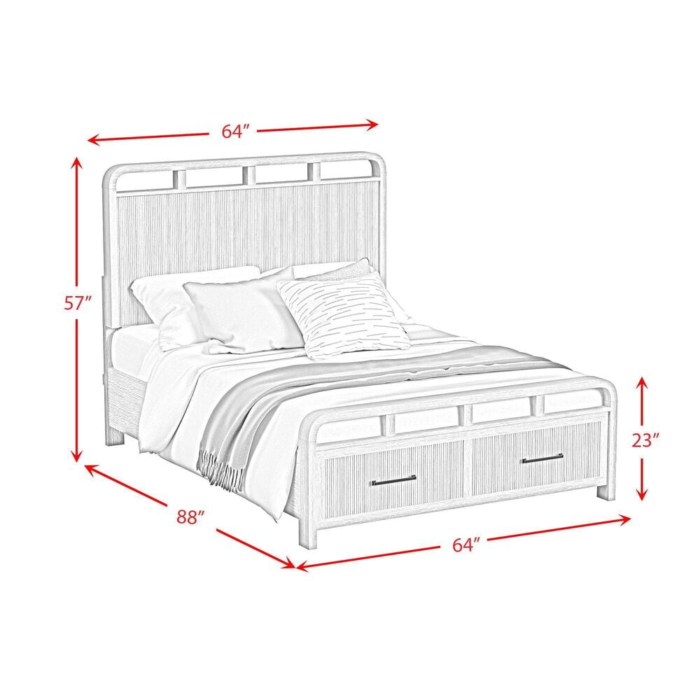 Mayberry Hill Ridgemont Queen Storage Bed in Natural, , large