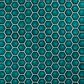 Dal-Tile Artefino Jewel Aquamarine 3" Pyramid Hexagon Apex on 11" x 12" Porcelain Mosaic Sheet, , large