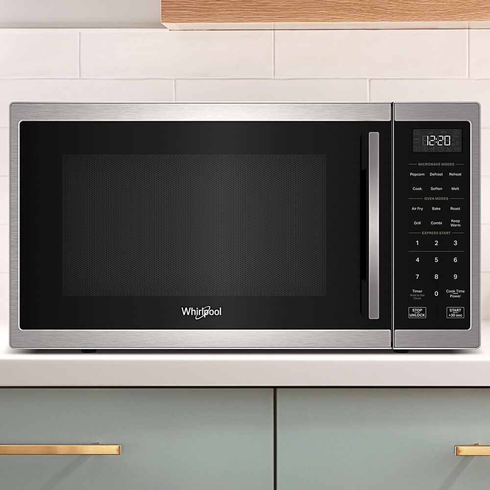 Whirlpool 1.0 Cu. Ft. Countertop Microwave with Air Fry in Stainless Steel, , large