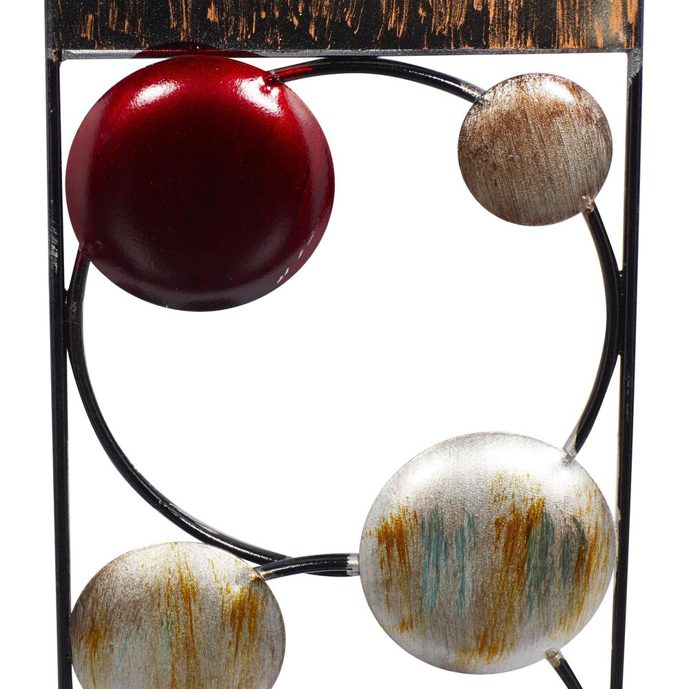 Maple and Jade 24&quot; Indoor/Outdoor Wall Mount Candle Holder in Brown, Red, Silver, Blue and Yellow &#40;Set of 2&#41;, , large