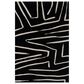 Momeni Noho Abstract 7"10" x 9"10" Black Area Rug, , large