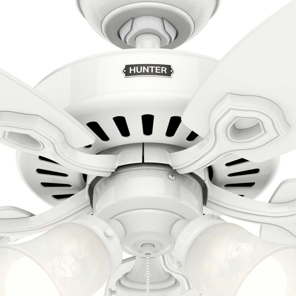 Hunter Builder 42&quot; Ceiling Fan with 3 Lights in Snow White, , large