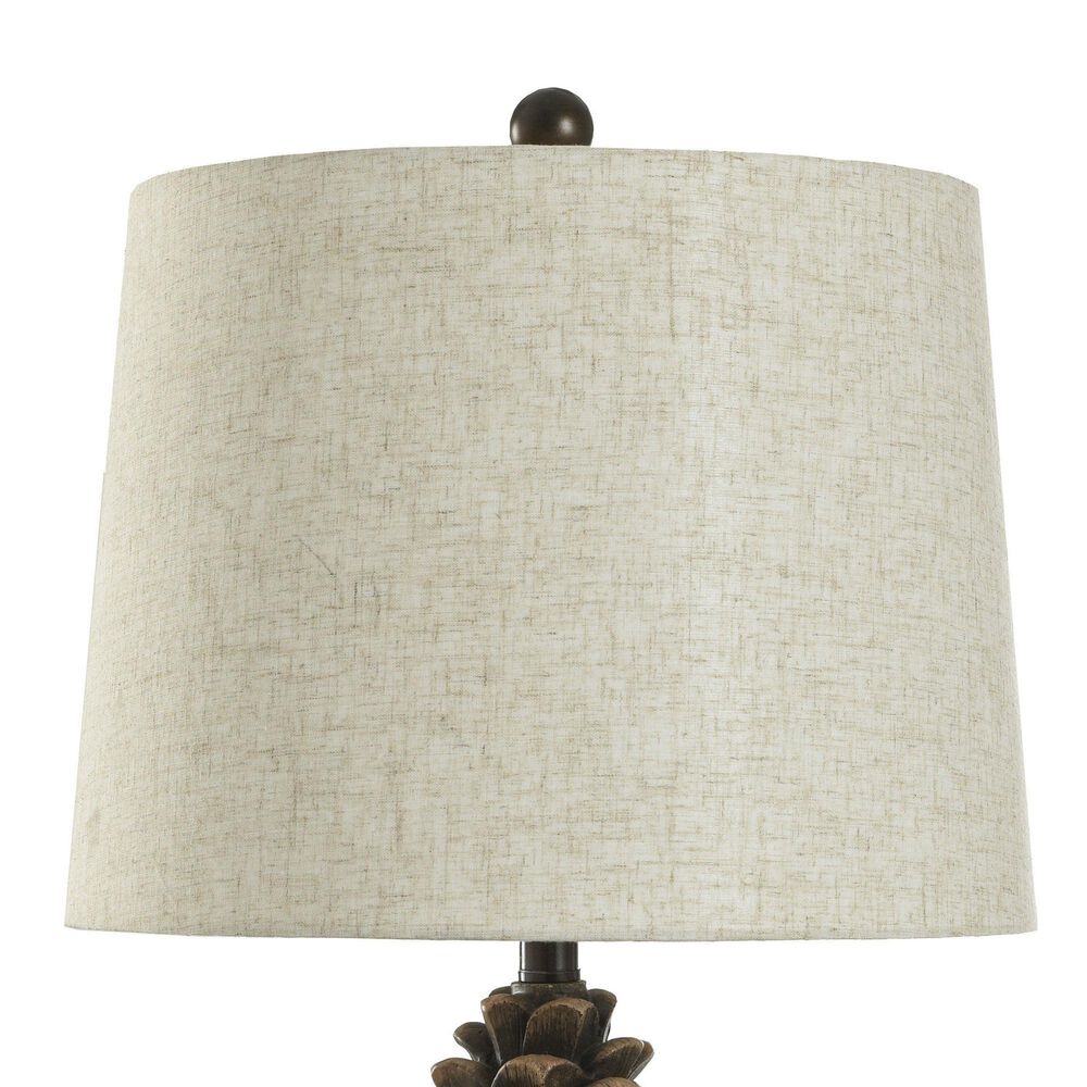 Flair Industries Roanoke Rustic Table Lamp in Dark Brown and Dark Gray, , large