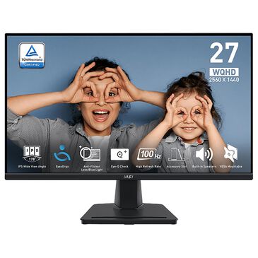 MSI 27" WQHD Flat Monitor in Matte Black, , large
